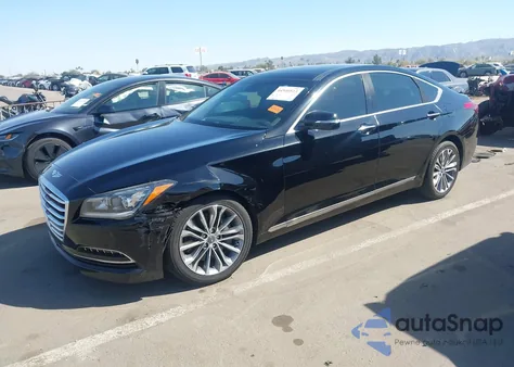 2015 Hyundai Genesis 3.8 из США, поврежденный, VIN KMHGN4JE9FU017636